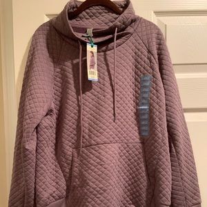 Green Tea quilted women’s pullover NWT